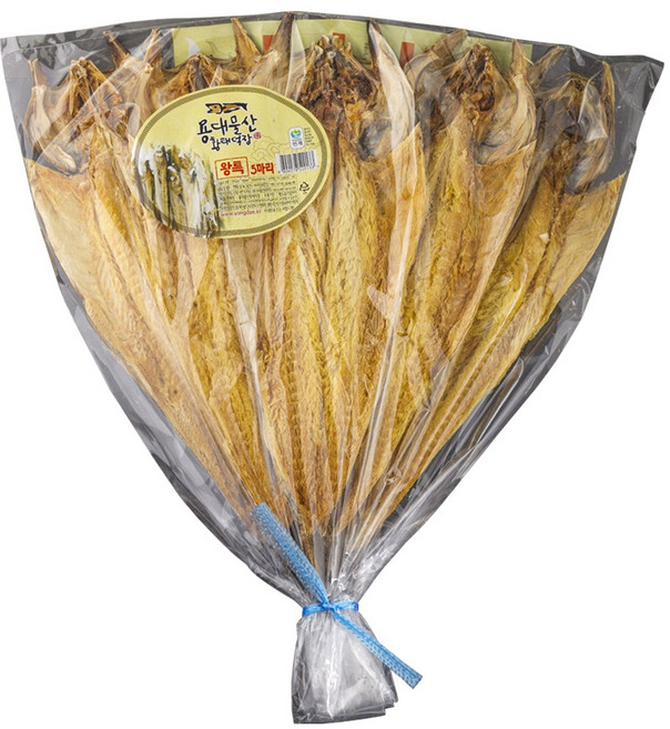 [하늘태]용대리 황태포5미 왕특 47-49cm, 1개, 550g