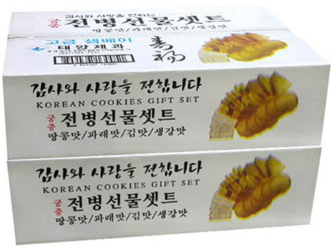고급 전병 종합세트 750gx2박스 선물용 셈베이 과자, 750g, 2개