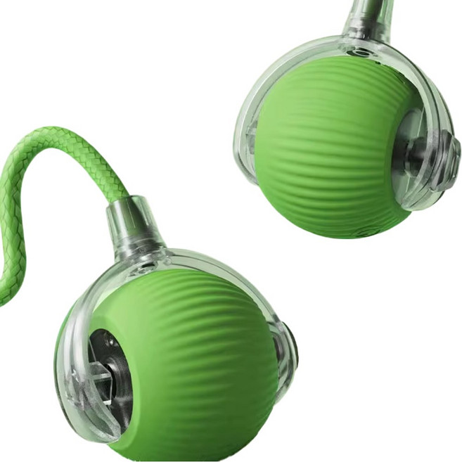 제이셀르 자동으로 움직이는 반려동물 장난감 강아지 자동 공놀이 장난감, 그린, 1개