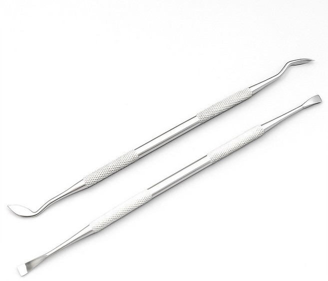 투데이리빙 2종 세트 강아지 고양이 치석 제거기 반려동물 치아 스케일러 애견 셀프 스케일링 기구, R39129S(사각+곡선, 1세트