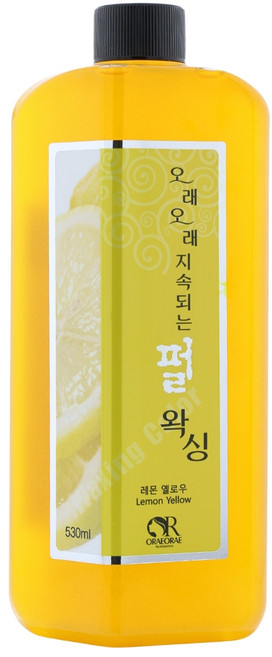 ORAEORAE 오래오래 지속되는 펄 왁싱, [레몬 옐로우], 1개