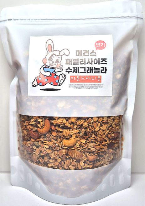 메건스 시나몬아몬드 수제 저당 그래놀라 1kg, 1개