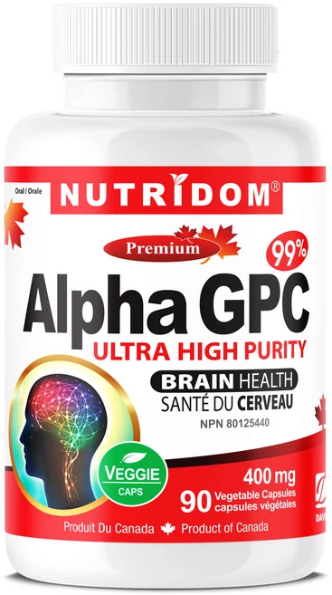 뉴트리돔 알파지피씨 Alpha Gpc 콜린알포세레이트 베지캡슐 400mg 90정, 1개 - 쿠팡