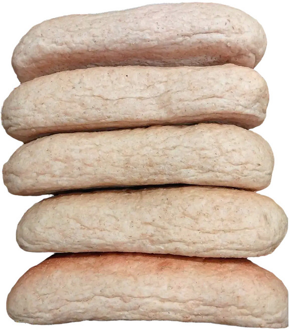 통밀정원 새싹 발아 통밀빵 핫도그빵 400g 국산 통밀 100% 무설탕 소화가 잘되는빵 식사대용 건강한 먹거리 무방부제 무유화제 무팽창제, 5개, 80g