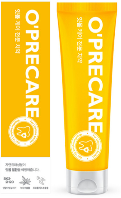 오프리케어 콜라겐 자연유래성분 무불소 순한 데일리 할랄 USDA 유기농 인증 치약, 100g, 5개