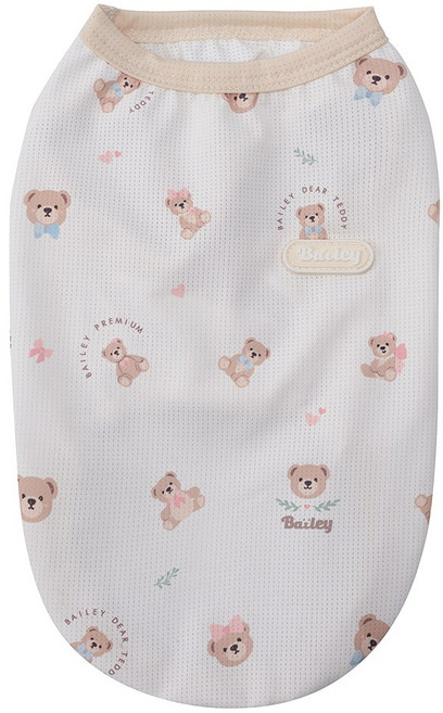 베일리펫 강아지 여름 해충방지옷 쿨링 버그가드, 1개, 아이보리