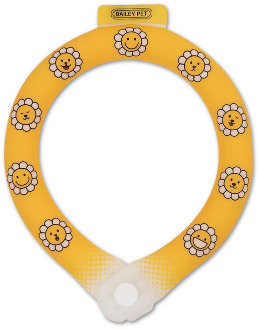 베일리펫 강아지 냉감스카프 여름 쿨링목도리 아이스 넥쿨러, 1개, 데이지