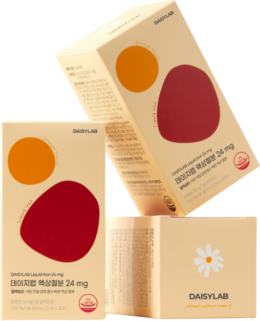 임산부 영양제 철분 비헴철 리포퍼 데이지랩 액상철분 24mg, 3개, 360ml