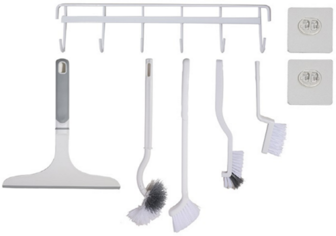 소르트잇 무타공 다용도 청소솔 브러쉬 5종 세트, 혼합색상, 1세트