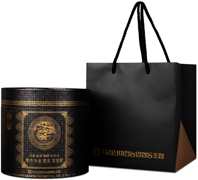 농협 왕가 녹용 발효 침향환 고함량 26% 명절 부모님 추석 선물세트 100환 + 전용쇼핑백, 375g, 1개