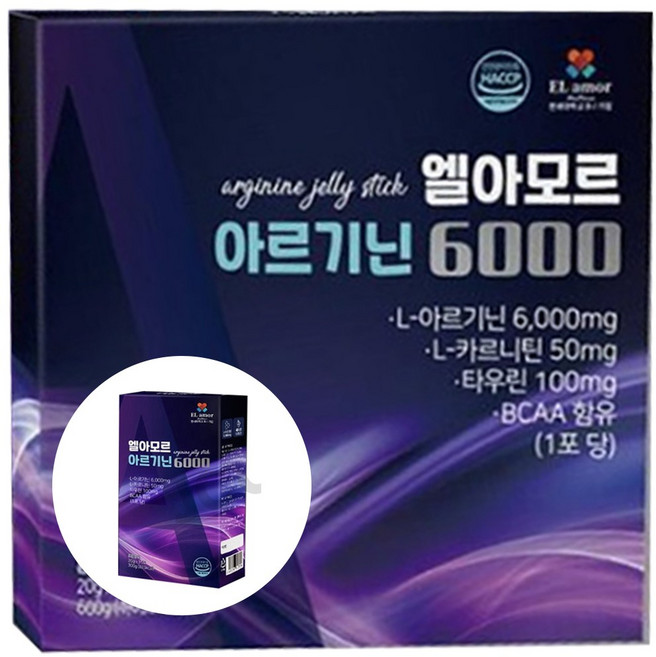 엘아모르 아르기닌 6000 40개 (1개당 20g), 20g