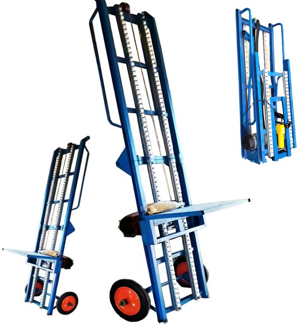 접이식 500Kg버티는 화물리프트 사다리차 상하차 물류 리프팅 전동사다리