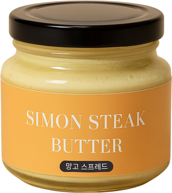 사이먼스테이크 망고 스프레드 버터, 130g, 3개