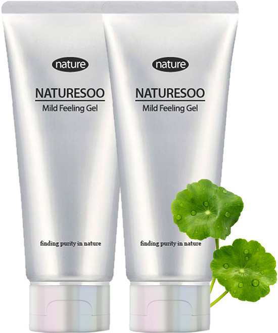 네이처수 마일드 필링젤 저자극 페이스 바디 대용량, 120ml, 2개