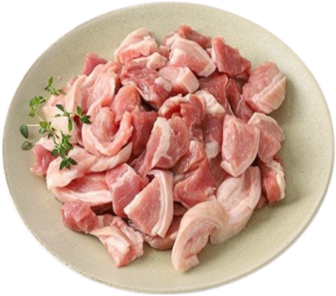 문경약돌돼지 미추리살 / 국내산 한돈 돼지고기, 1개, 1kg