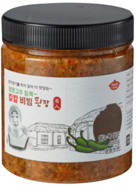 [이인자 명인 누룩]푸드트리 청양고추듬뿍 칼칼비빔된장, 1개, 400g