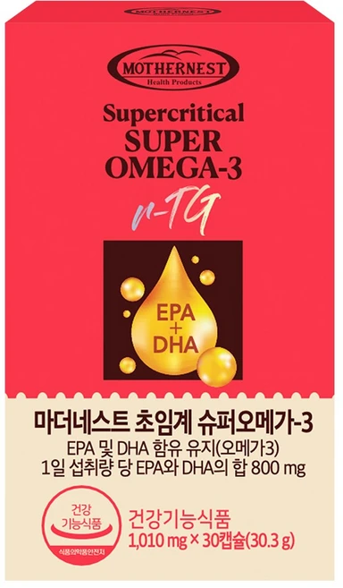 마더네스트 초임계 슈퍼 오메가 3, 3개, 30정 - 쿠팡