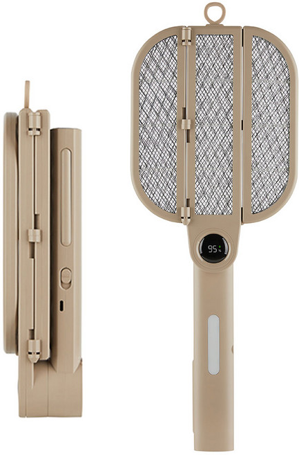 써드라인 접이식 전기 모기채 충전식 캠핑 모기채, Y09 샌드탄