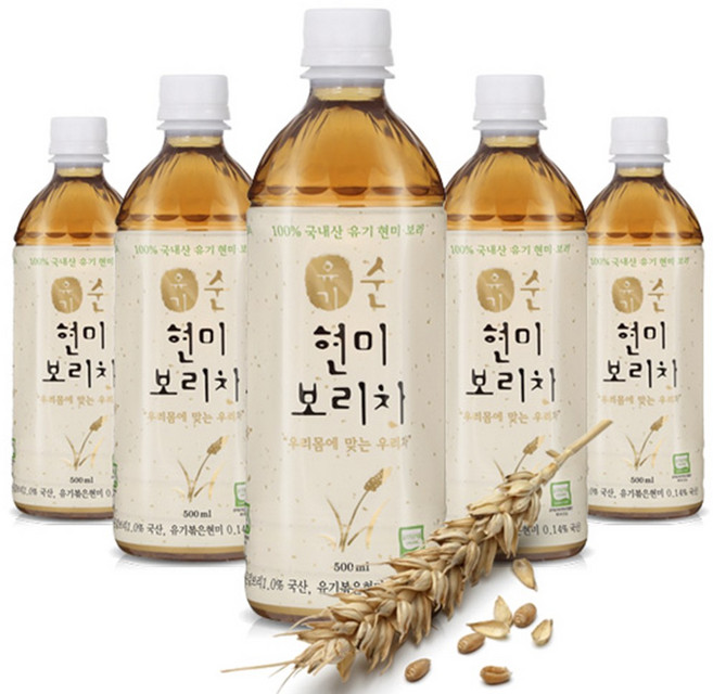 유기농 보리차 500ml, 20개