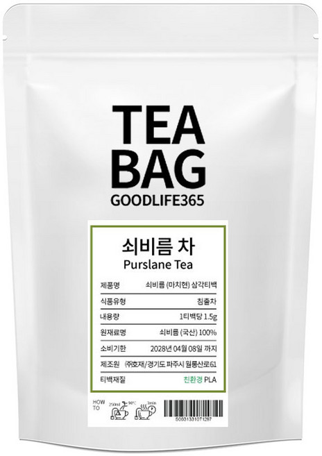 굿라이프365 쇠비름 마치현 삼각티백 100개입, 1개, 1.5g