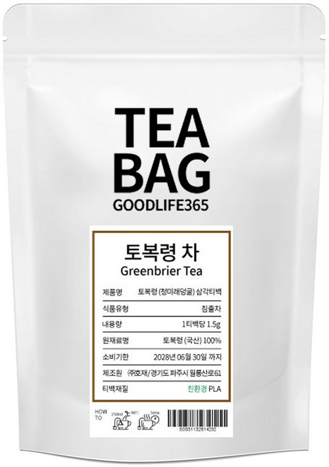 굿라이프365 토복령 망개뿌리 차 복령 삼각티백 100티백, 1.5g, 100개입, 1개