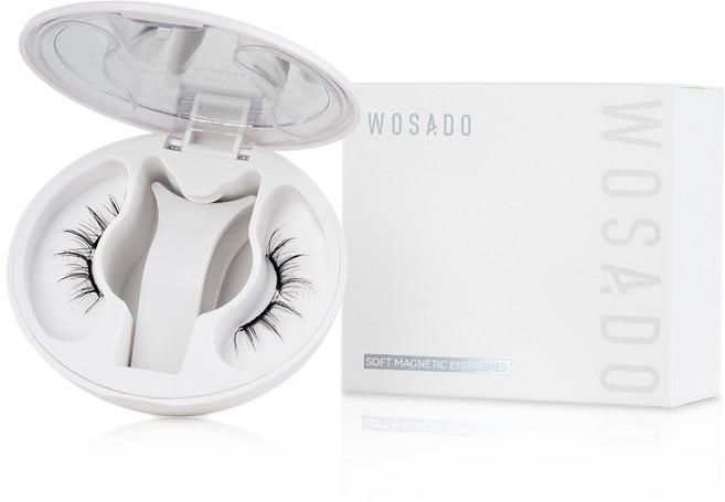 WOSADO N0.14 마그네틱 인조속눈썹 일체형 수납 설계2in1 R-SLM 연자성 기술 고급 노글루 속눈썹 프로스트 블랙, 1개, N0.14 프로스트 블랙