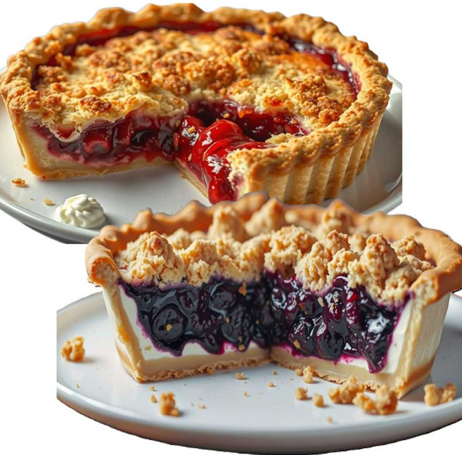 피키즈 크럼블파이 반반세트(블루베리잼+딸기잼) 선물하기좋은 맛있는 영양간식 야유회 기념일 디저트 선물 답례품 큰사이즈(98mm*20mm) 수제파이, 6개, 110g