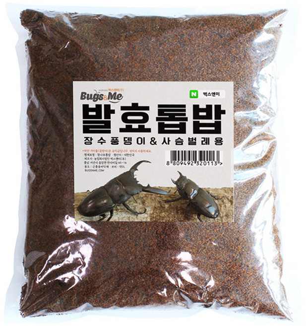 발효톱밥 2리터 ( 장수풍뎅이 사슴벌레 전용 곤충 톱밥), 1세트, 1개