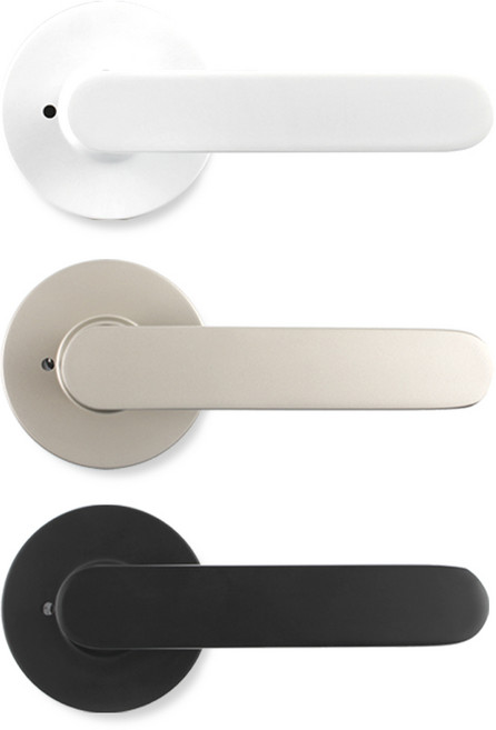 방문 손잡이 도어 문 문고리 욕실 화장실 HD019, 무광니켈, 1개