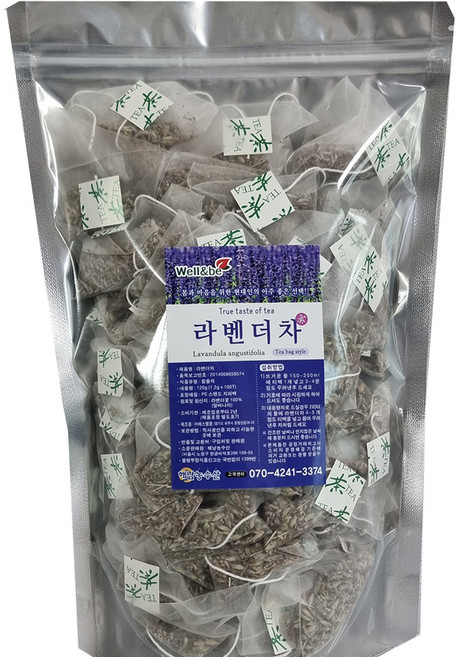 해남농수산 라벤더 차 라벤더차 티백, 1.2g, 1개, 100개입