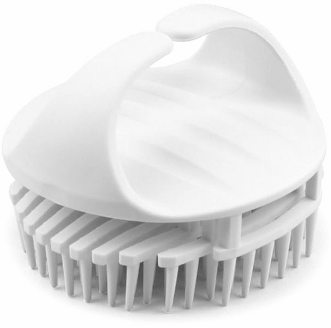 기프템 두피 마사지 샴푸 브러쉬, 1개, 화이트