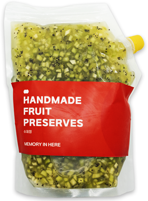 메모리인히어 1KG 키위청 알맹이 수제 홈카페 업소용 매장용 대용량 정백당, 1개, 1개입