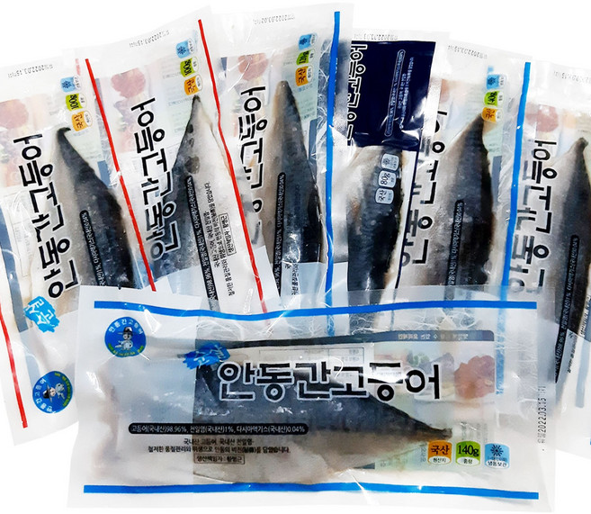 안동간고등어 필렛 80g~140g[10~30팩] 전통700g~1200g[산들정], 15개, 안동 간고등어 순살 100g(필렛)