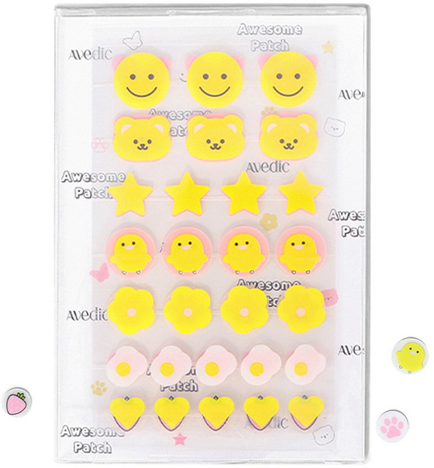 아베딕 하이드로콜로이드 대용량 캐릭터 스팟패치, 1개, 112개입