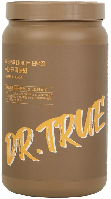 DrTrue 단백질쉐이크 곡물맛, 750g, 1개 - 쿠팡