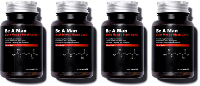 약사개발 남성활력제 블랙마카 흑마늘 침향 아르기닌 야관문, 60정, 4개