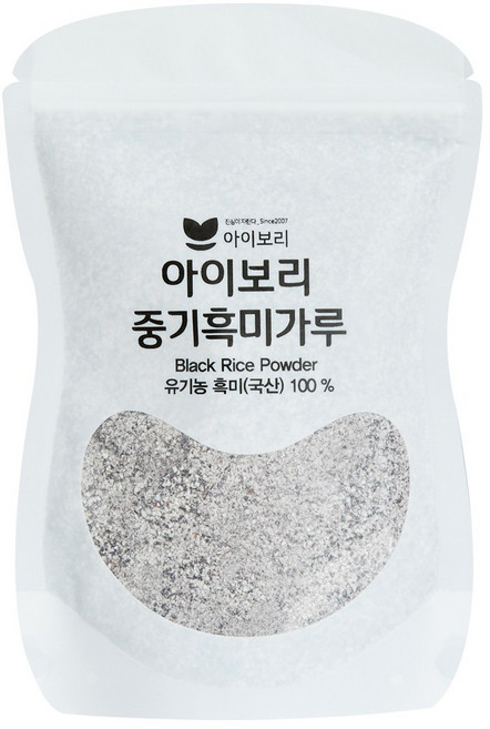 [중기흑미가루]세척완료 유기농 잡곡 재료 토핑 큐브 영양죽 베이스죽 자기주도식사, 1개, 200g