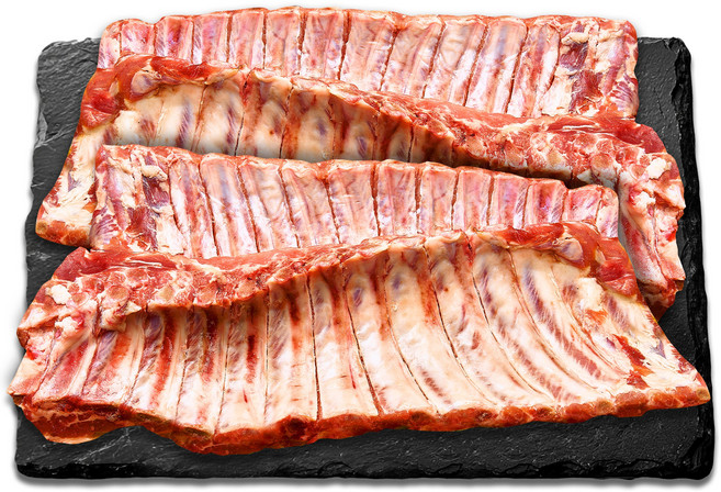 한돈 등갈비 깔끔 손질 돼지 등갈비 쪽갈비 양념 구이 포크 립 캠핑용 소분 포장, 2개, 1kg