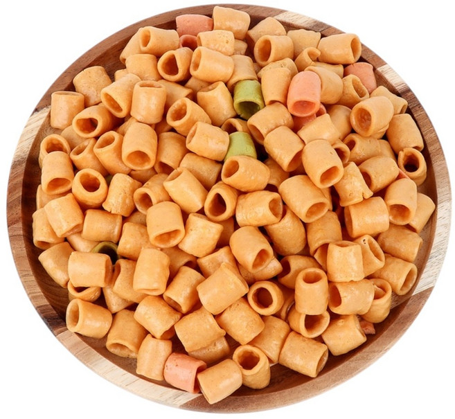 [깨끗한 기름에 바삭한] 20년전통 뻥튀기곡물나라 꼬마 마카로니 아기 뻥튀기 대롱과자 간식 바삭 팝콘 맥주 안주로 추천, 120g, 1개