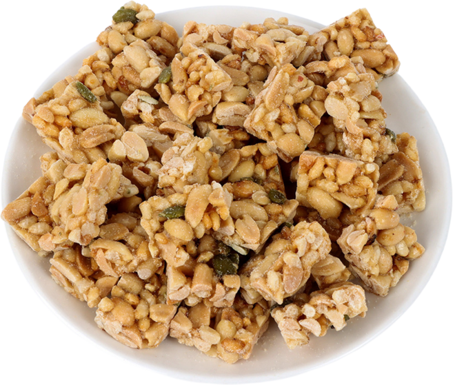 [입안 가득 고소함] 20년전통 뻥튀기곡물나라 땅콩강정 견과류 웰빙 전통 과자, 1개, 420g