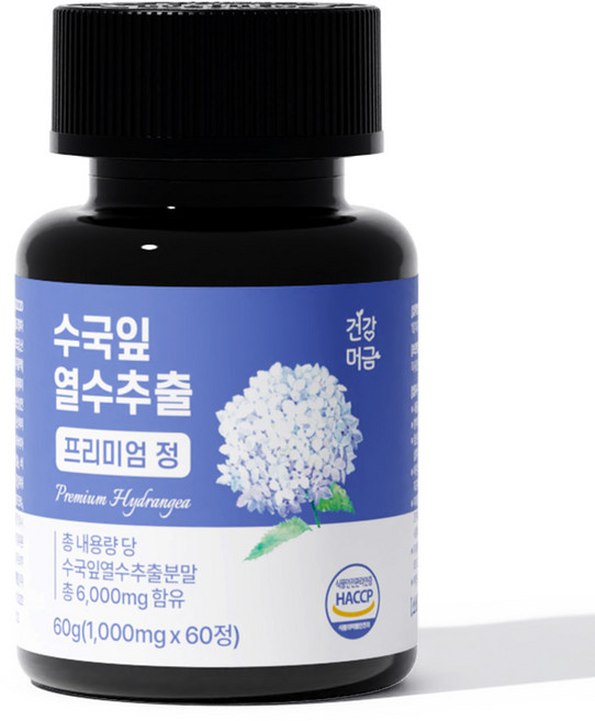 건강머금 수국잎 열수 추출물 프리미엄 정, 60정, 1개