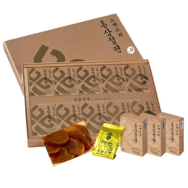 풍기 인삼 고려홍삼 홍삼절편 5본 10본 부모님선물 거래처선물 명절선물, 10개