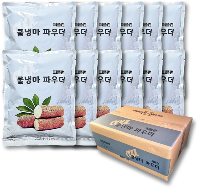 퍼플런 냉마파우더 냉마차 900g x 12개, 1개입