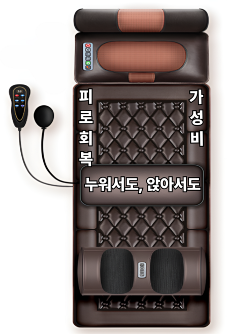 리버슬림 가성비 좋은 얇은 지압침대 지압매트 전신 마사지기 안마 1인 온찜질, 그레이, 1개