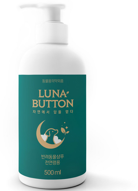 루나버튼 강아지 고양이 샴푸 린스겸용, 1개, 500ml