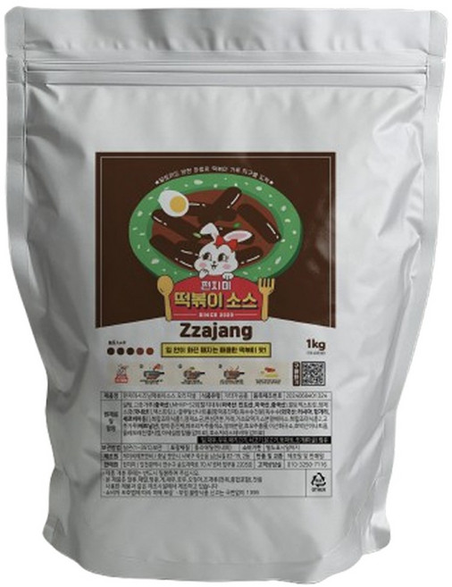 펀치미 떡볶이 소스 분말 가루 짜장맛, 1개, 1kg