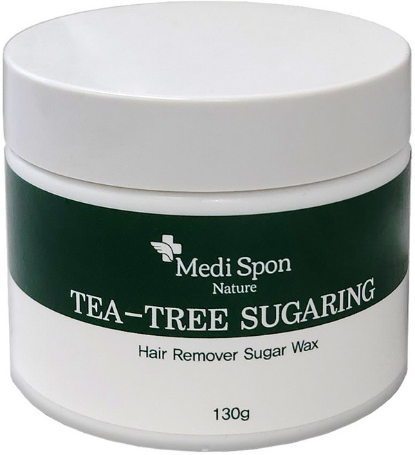메디스폰네이쳐 티트리 슈가링 슈가왁스 제모제 셀프 왁싱키트 슈가왁싱 소프트제형 국내생산, 1개, 120g