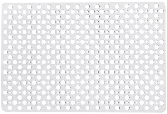 투데이리빙 안전 논슬립 욕실 미끄럼방지 매트 화장실 물빠짐 대형 발매트 특대형 욕조 패드 방수 배수홈 고정 흡착판 TPE 발판, 1개, R98752W(화이트