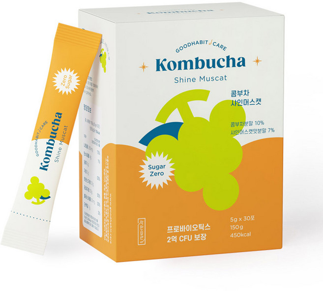 착한습관 콤부차 샤인머스캣(5g), 샤인머스캣, 6개, 30개입