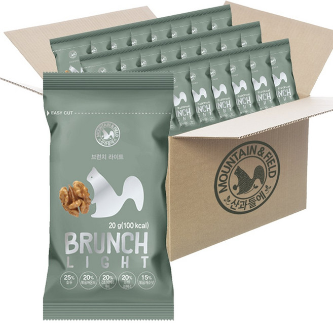 산과들에 브런치 라이트 하루견과, 50개